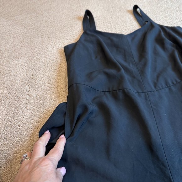 Everlane Japanese GoWeave Slip Jumpsuit Black Size 8 #F-JMPS-TRI-SLP-SL - FLAWED - Picture 10 of 16